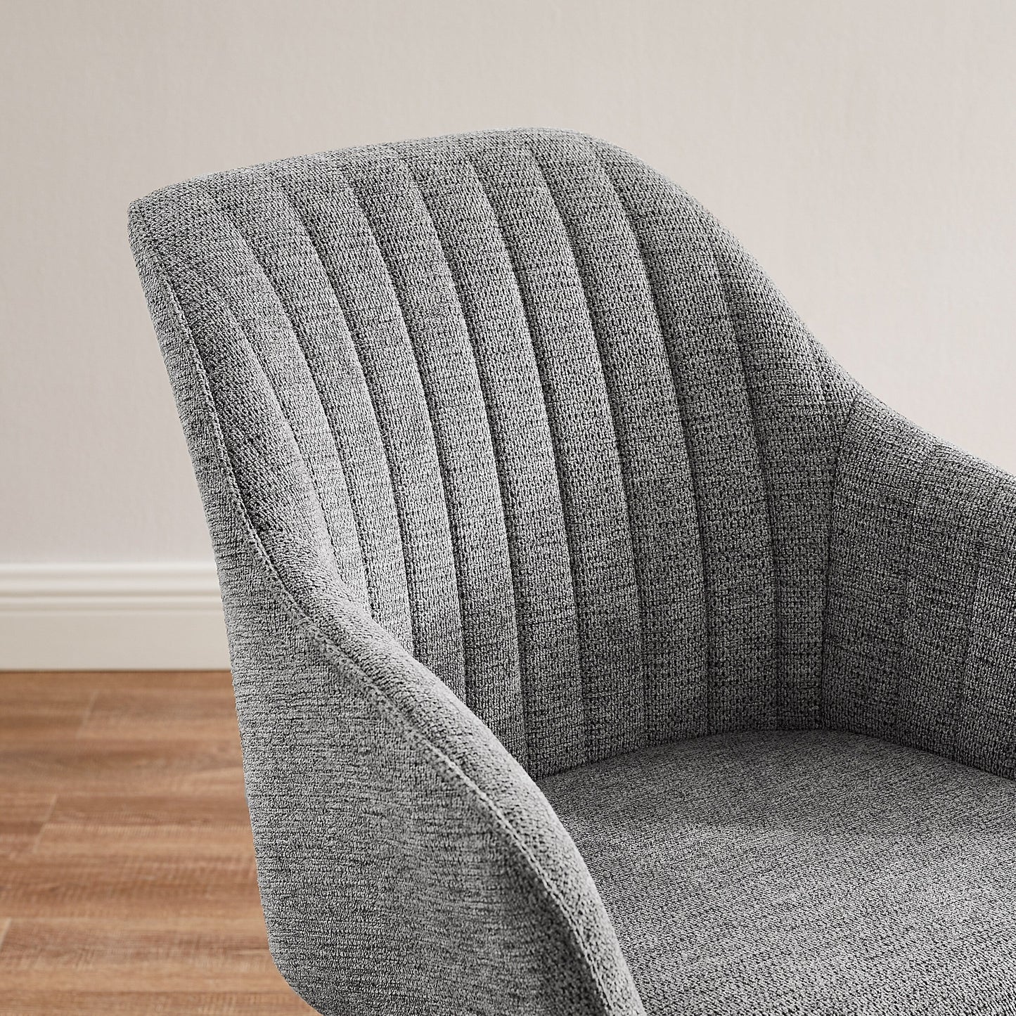 Art Leon Modern Home Office Swivel Arm Accent Chair with Wood Legs