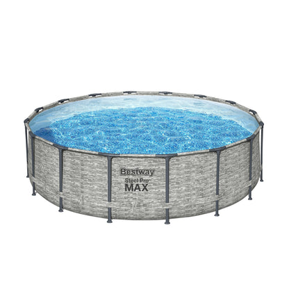 Bestway Steel Pro MAX Round Above Ground Swimming Pool with Pump & Cover