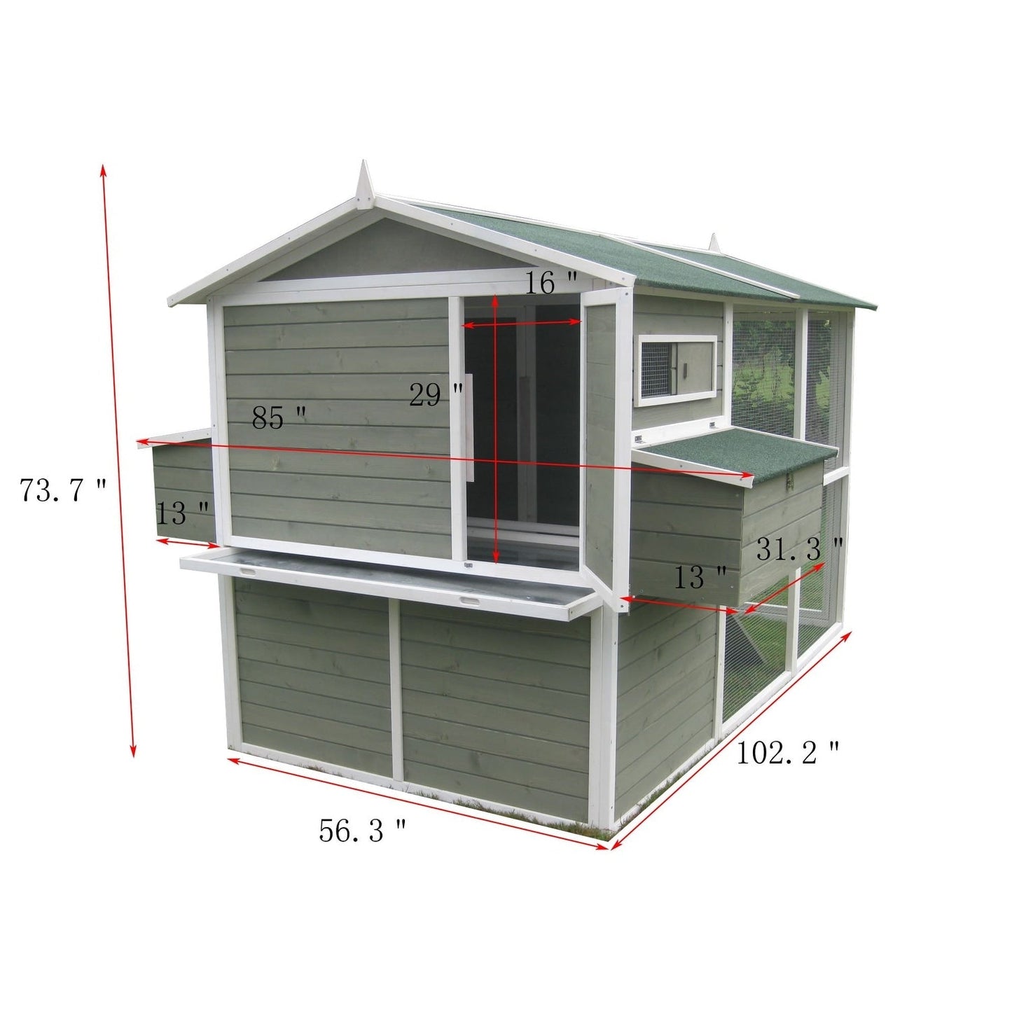 Zylina Big Green Chicken Coop