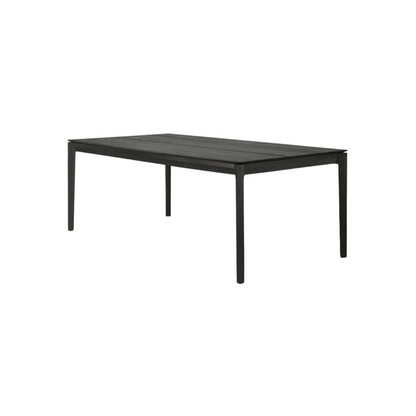 Bok Extendable Dining Table  - Rectangular Oak Black