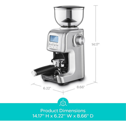 CASABREWS Tornado Electric Coffee Grinder Conical Burr Silver - N/A