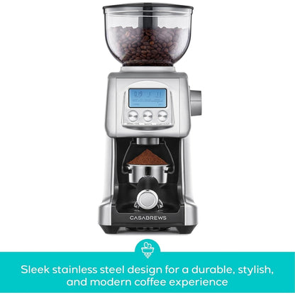 CASABREWS Tornado Electric Coffee Grinder Conical Burr Silver - N/A