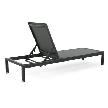 Cape Coral Outdoor Aluminum Chaise Lounge (Set of 2) by Christopher Knight Home - 77.56 D x 25.20 W x 11.80 H