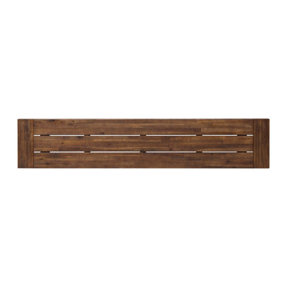 Carlisle Acacia Wood Outdoor Bench by Christopher Knight Home