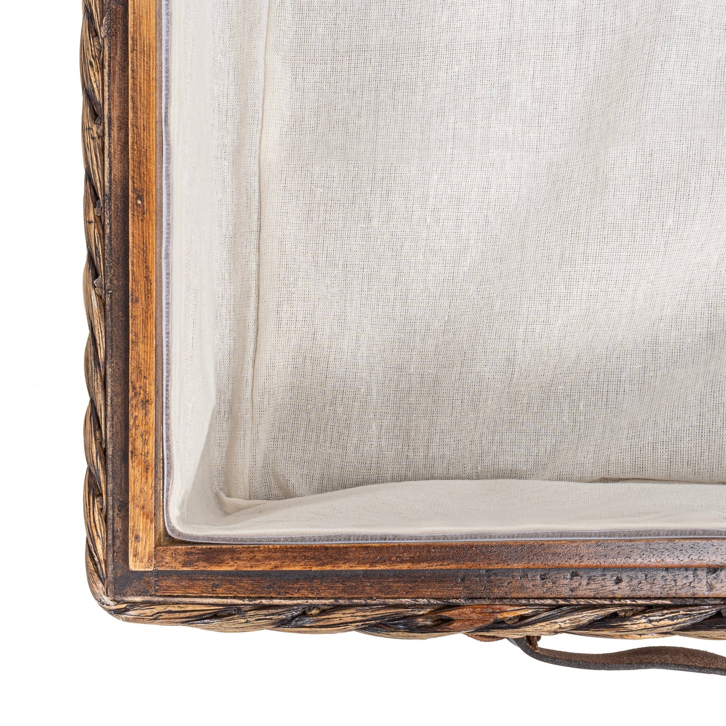 happimess Hyacinth/Wood Underbed Storage Bin with Wheels & Handles