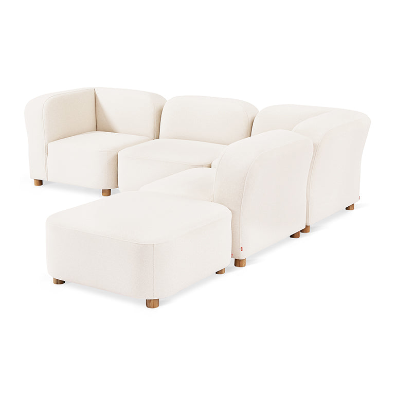 Gus* Modern Circuit Modular 5-pc Sectional