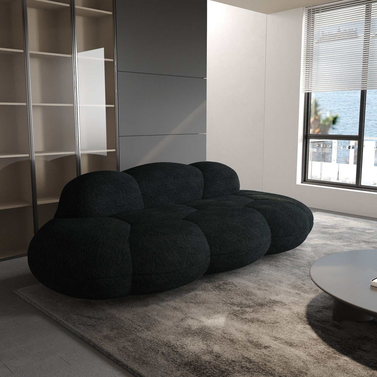 Cloud Shaped Couches for Living Room, Modern Comfy Compressed Sofa, Cloud Shaped Leisure Sofa for Bedroom, Apartment