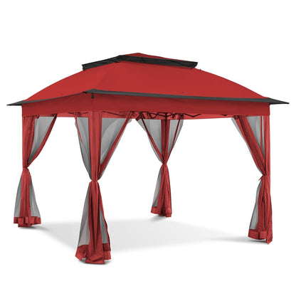 Cozywor 11 ft. x 11 ft. Pop-Up Steel Gazebo with Mosquito Netting