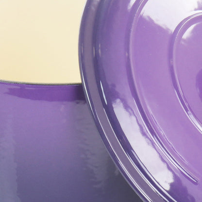 Crock-Pot Artisan 2 Piece 5 Quart Enameled Cast Iron Dutch Oven with Lid in Lavender