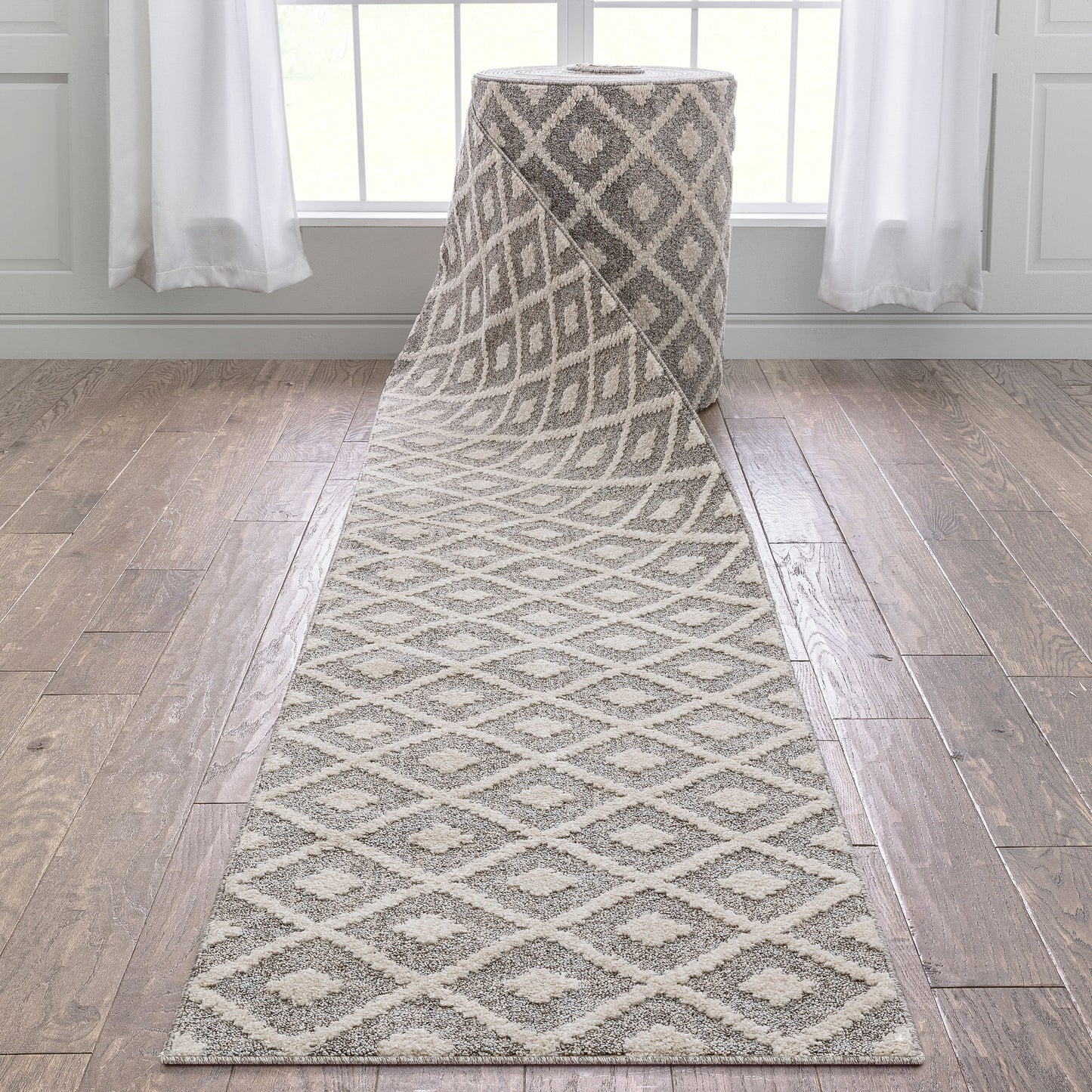 Custom Size Runner Harlow Trellis Modern Hallway Stair Rug