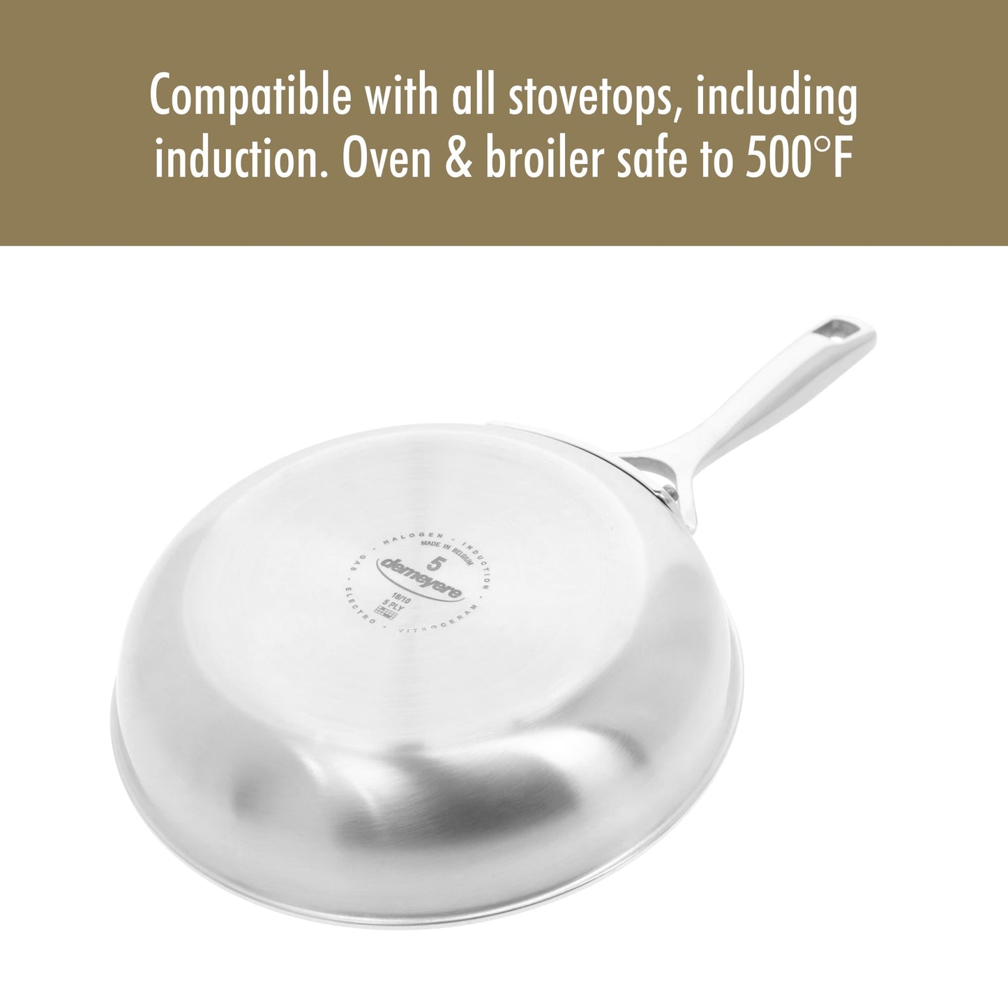 DEMEYERE Essential 5-ply Stainless Steel Fry Pan
