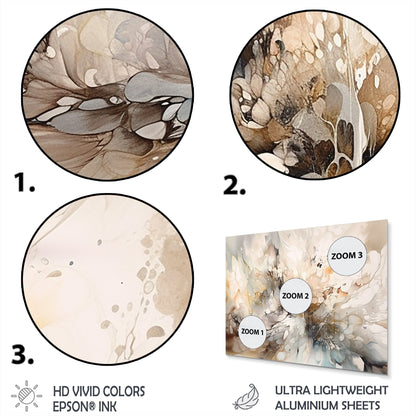 Designart White And Grey Geometric Depths I Modern Geometric Metal Wall Art