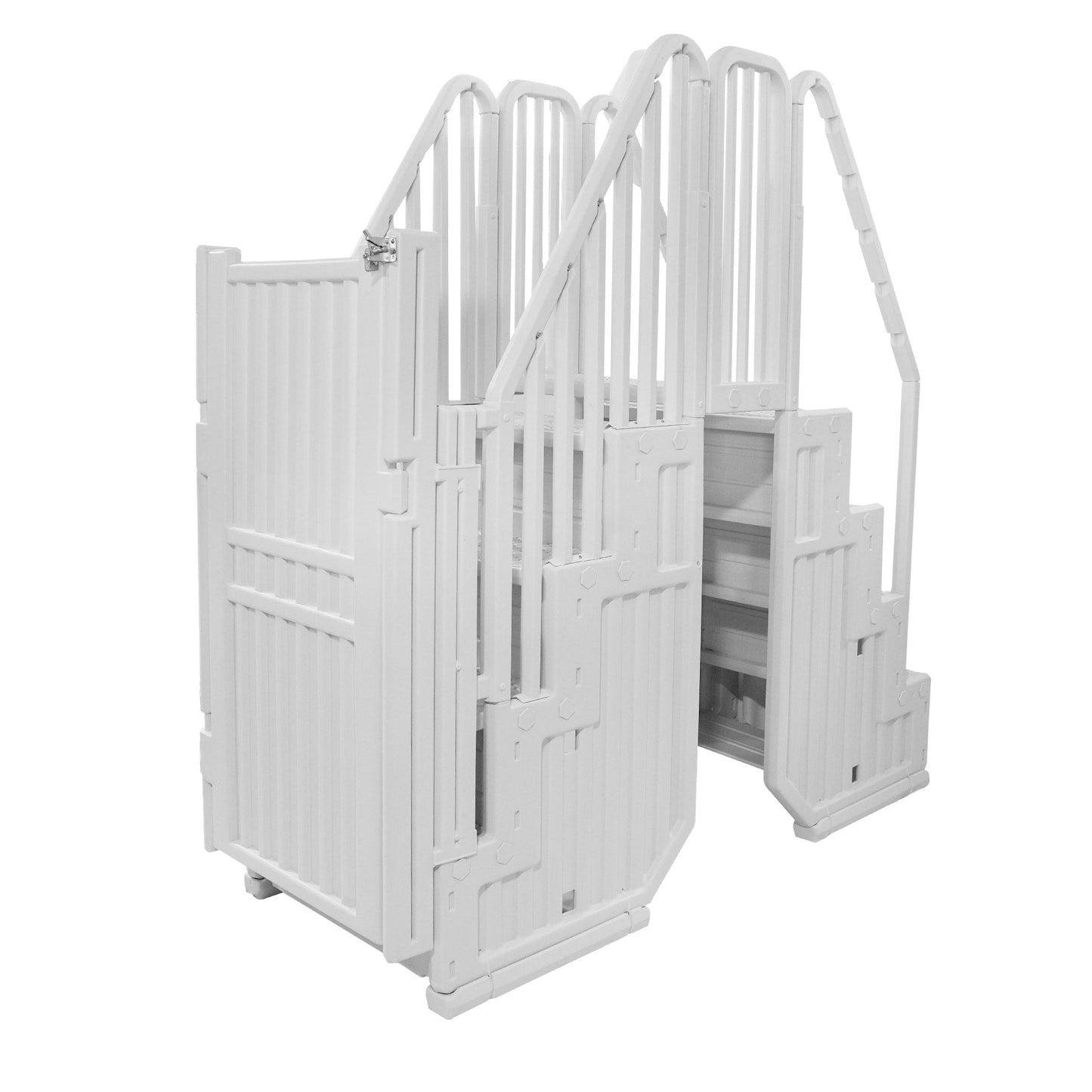 Easy Pool Step Entry System w/ Gate - 32.5 in. W x 82.5 in. D x 81 in. H