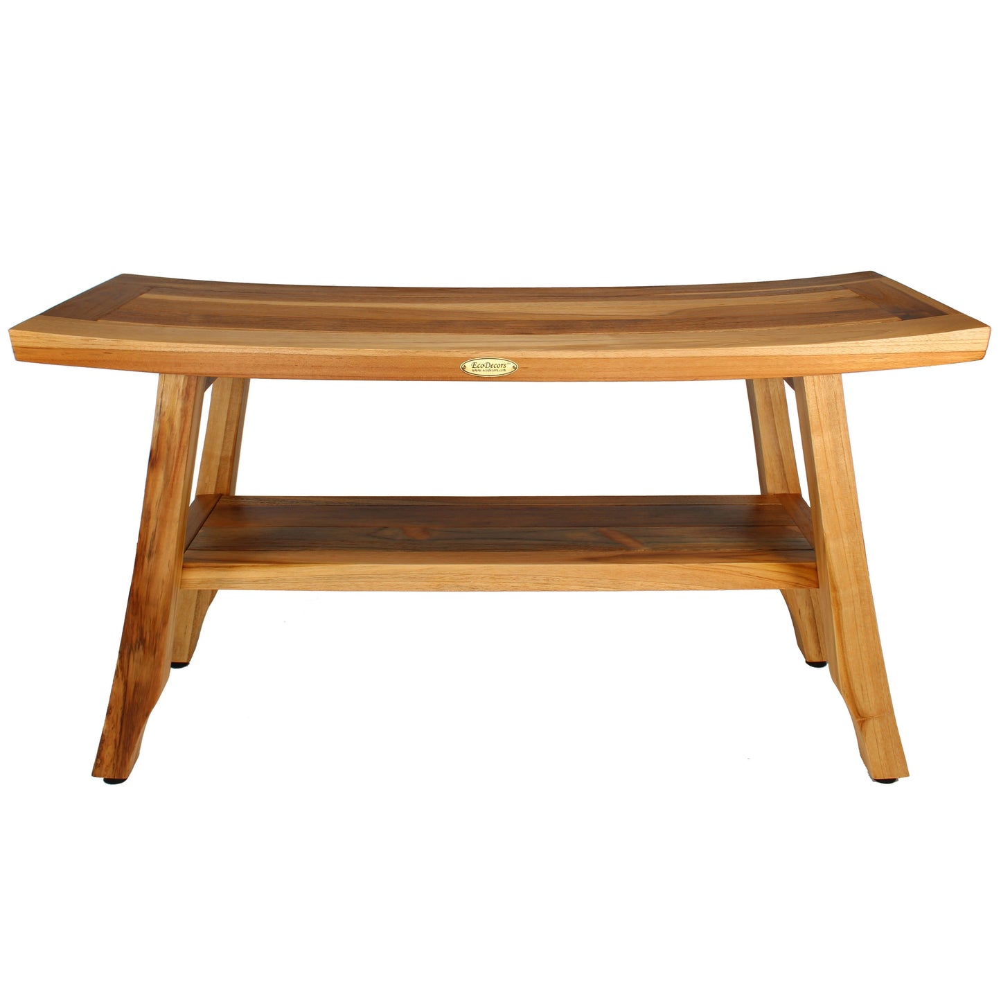 EcoDecors Satori 34-Inch, Teak Shower Bench, Wooden Bench, Bathroom Bench, Shower Seats for Adults, Teak Shower Stool