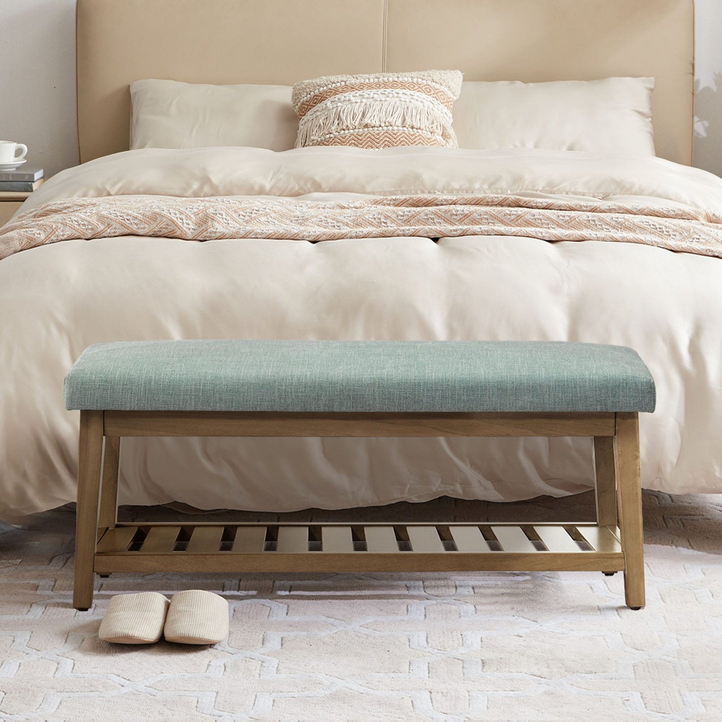 Entryway Shoe Bench Storage Bench Upholstered Bench