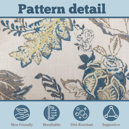 Erommy Modern Accent Chair, High Back Armchair, Upholstered Fabric Button Single Sofa with Wooden Legs for Living Room