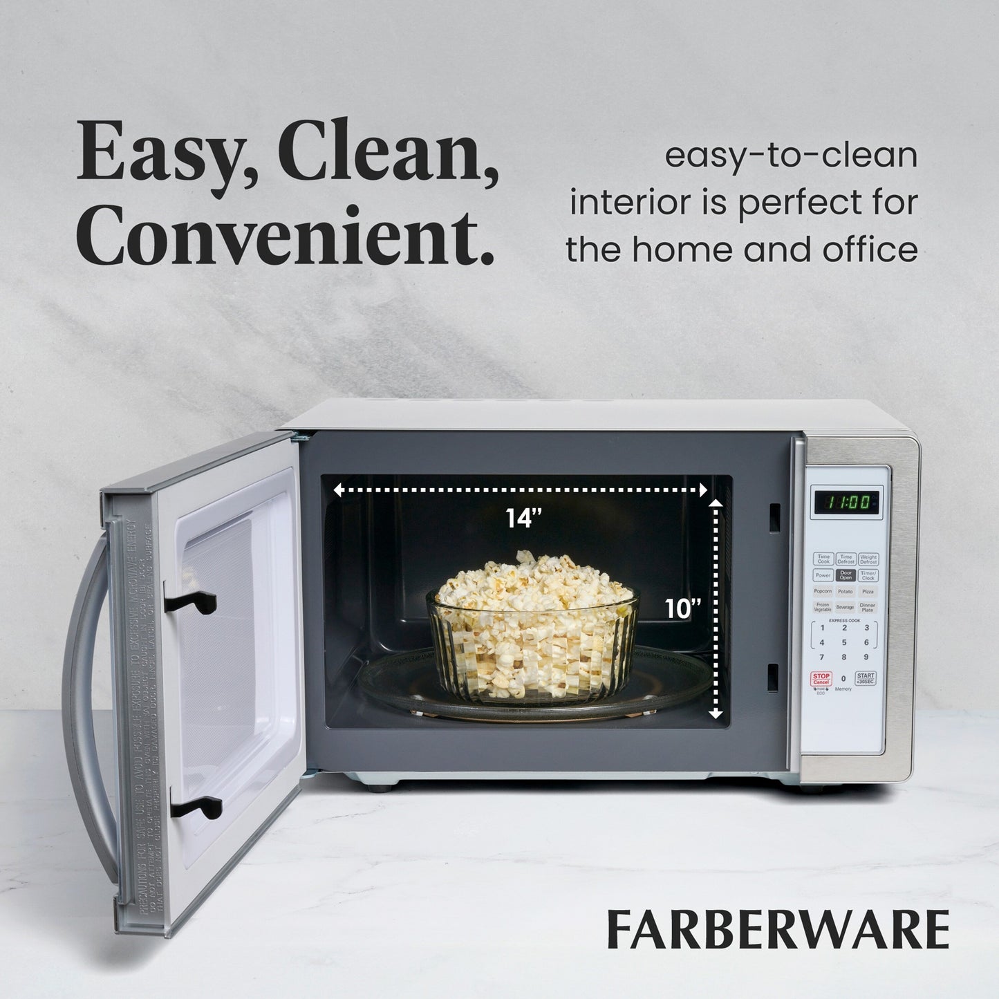 Farberware Classic 1.1 Cu. Ft. 1000-Watt Microwave Oven
