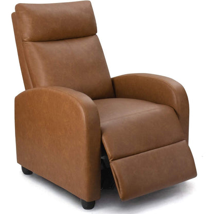 Furniwell PU Leather Sofa Recliner with Padded Seat and Backrest.