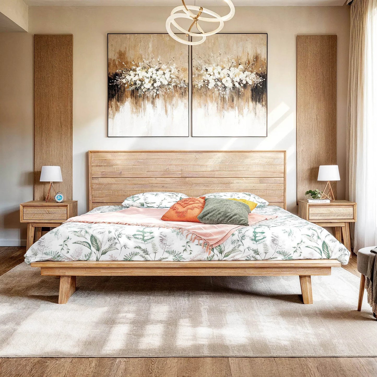 Giada Wood Platform Bed