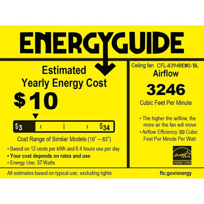 Garlow Matte Black 5-blade Lighted Ceiling Fan with Crystal Flower Cups Chandelier (includes Remote) - 52-inches Diameter