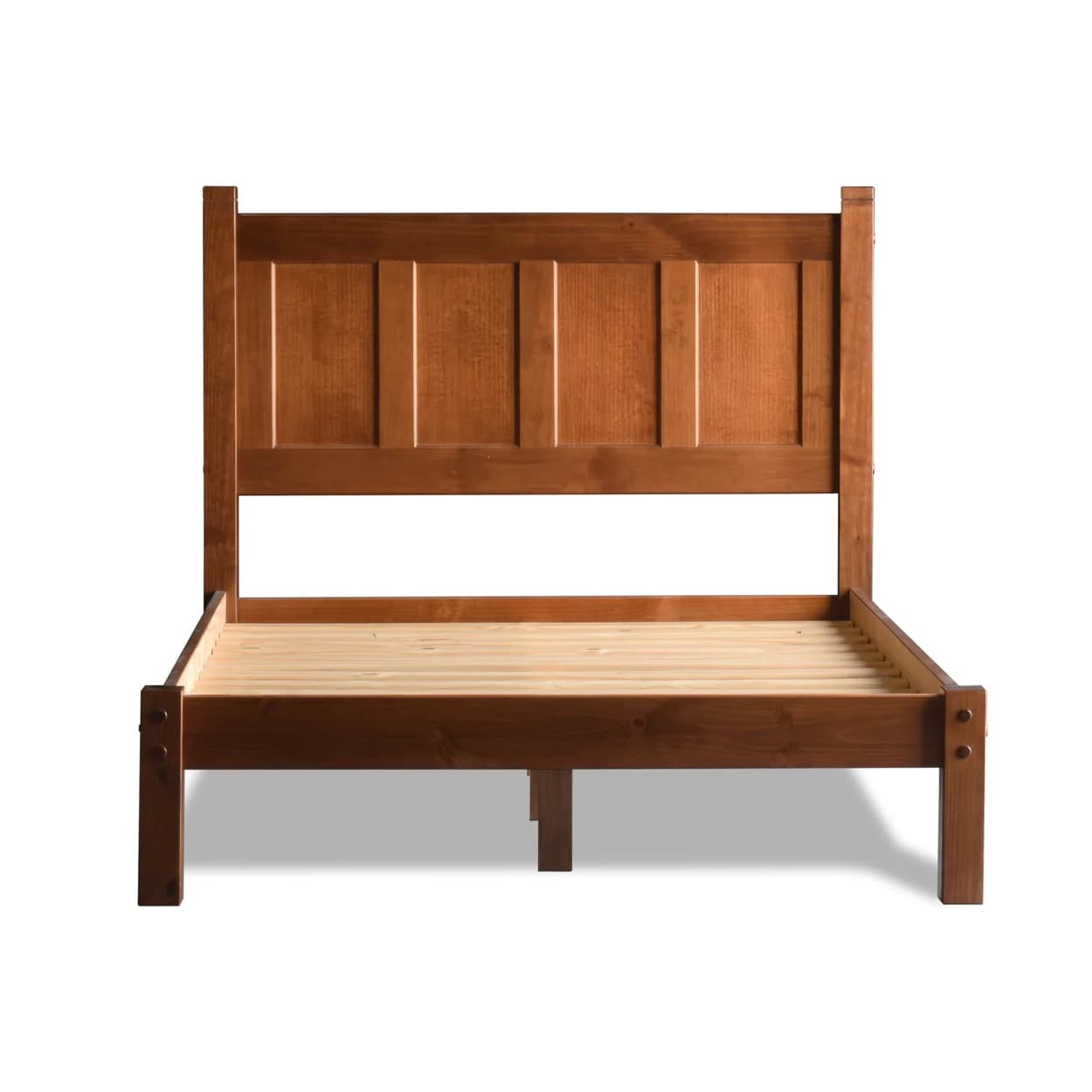 Grain Wood Furniture Shaker Solid Wood Panel Platform Bed