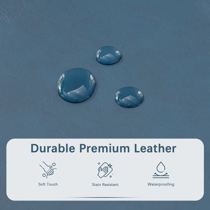 50.3 x 17.50 x 18 Upholstered Rectangular Storage Ottoman-Faux Leather