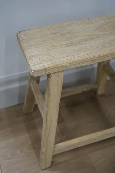 Daisy Reclaimed Elm Wood Accent Table/Stool