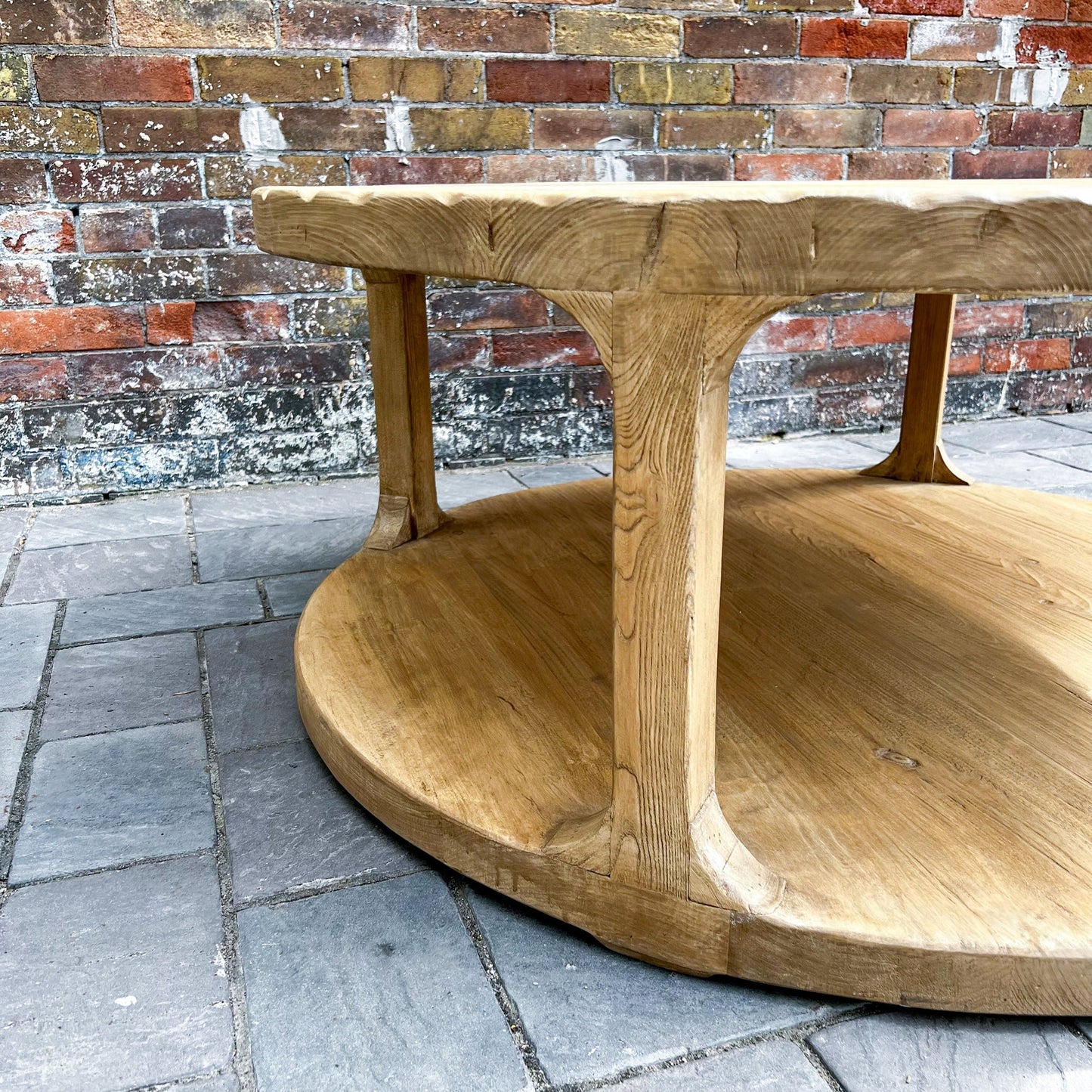 Clara Reclaimed Wood Round Coffee Table