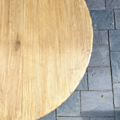 Clara Reclaimed Wood Round Coffee Table
