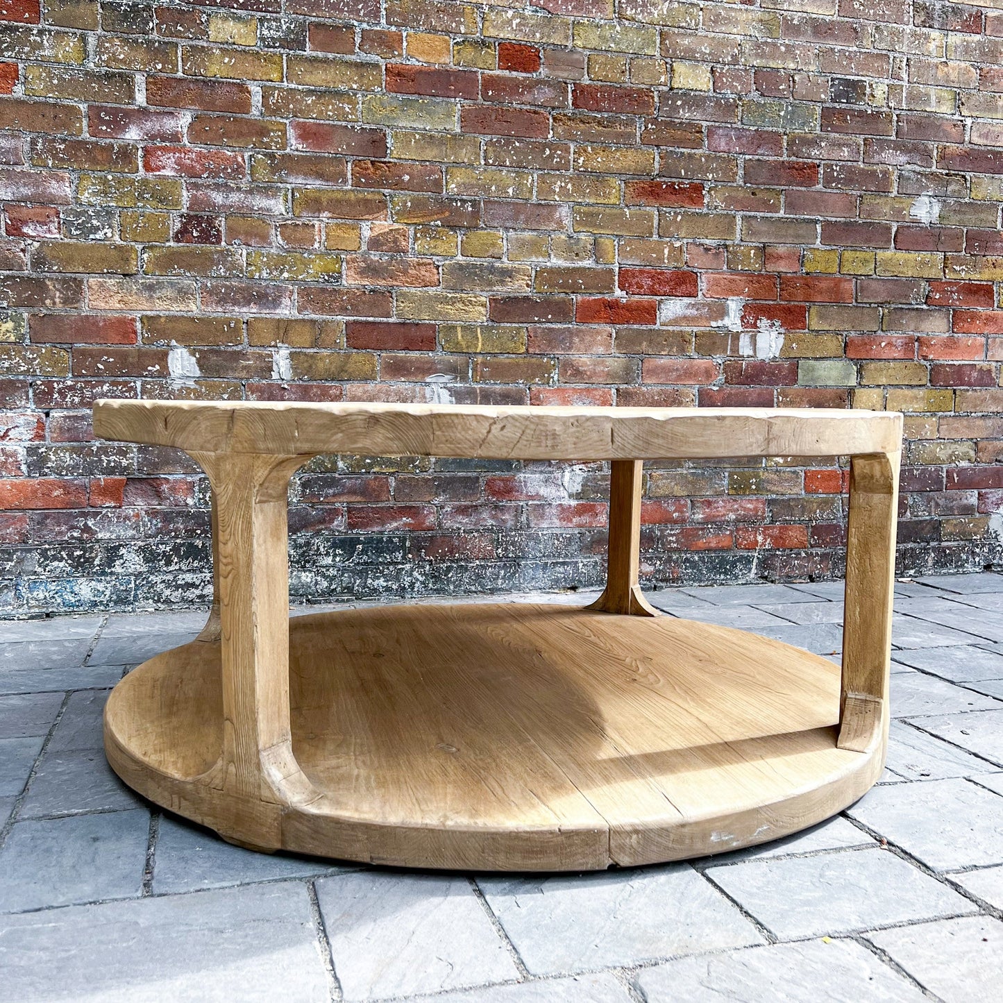 Clara Reclaimed Wood Round Coffee Table