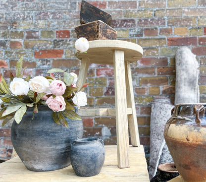 Short Dobbie Reclaimed Stool - Natural