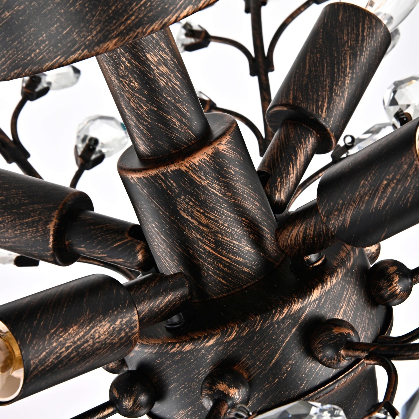 Holly 4-light Crystal Leaves Flush Mount