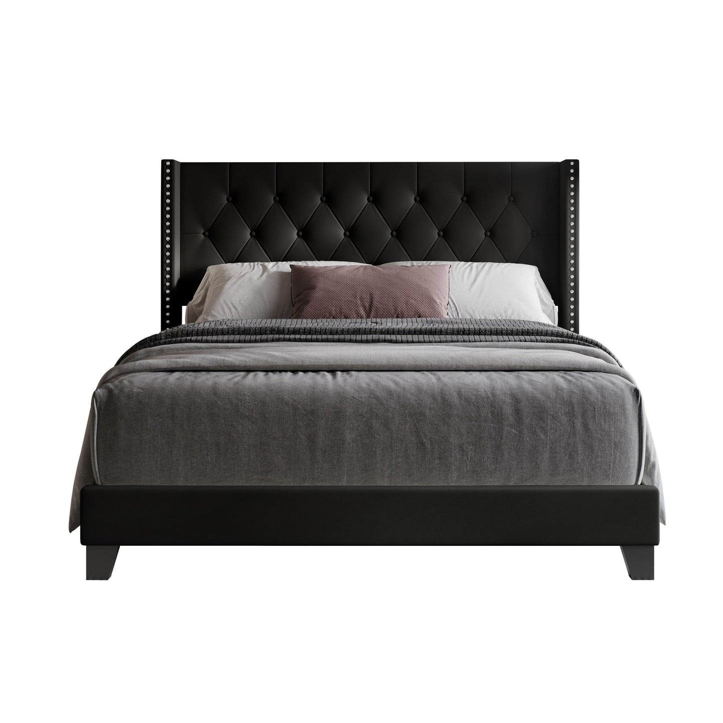 Homer Tufted Upholstered Panel Bed