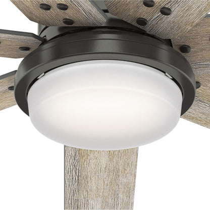 Hunter WiFi Whittington Ceiling Fan with LED Light, Handheld Remote - Windmill - Industrial, Farmhouse, Rustic - SMART FAN!