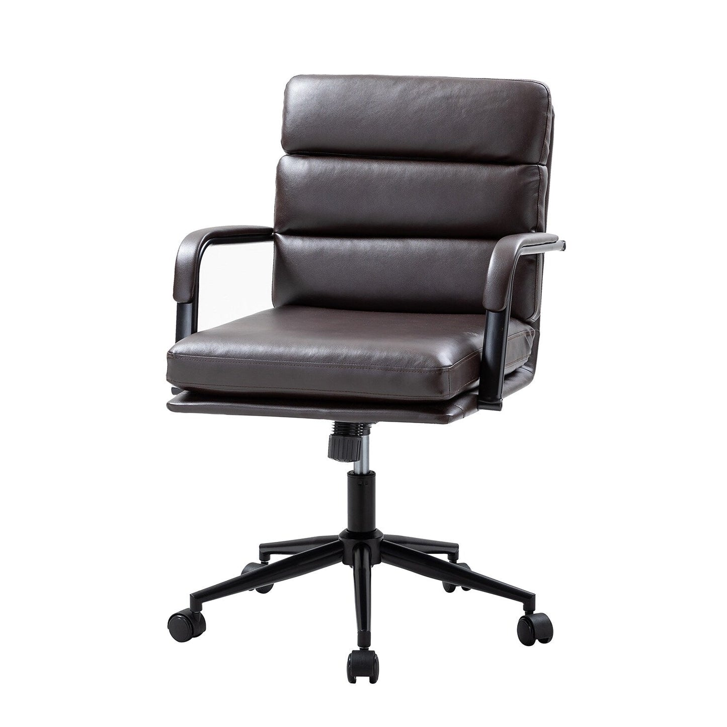 Joseph Modern Task Faux Leather Chair with Tilt Lock and Center Tilt by HULALA HOME