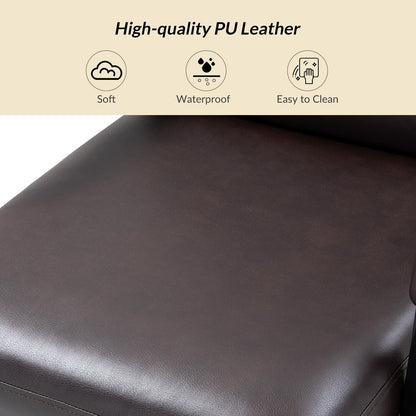 Joseph Modern Task Faux Leather Chair with Tilt Lock and Center Tilt by HULALA HOME