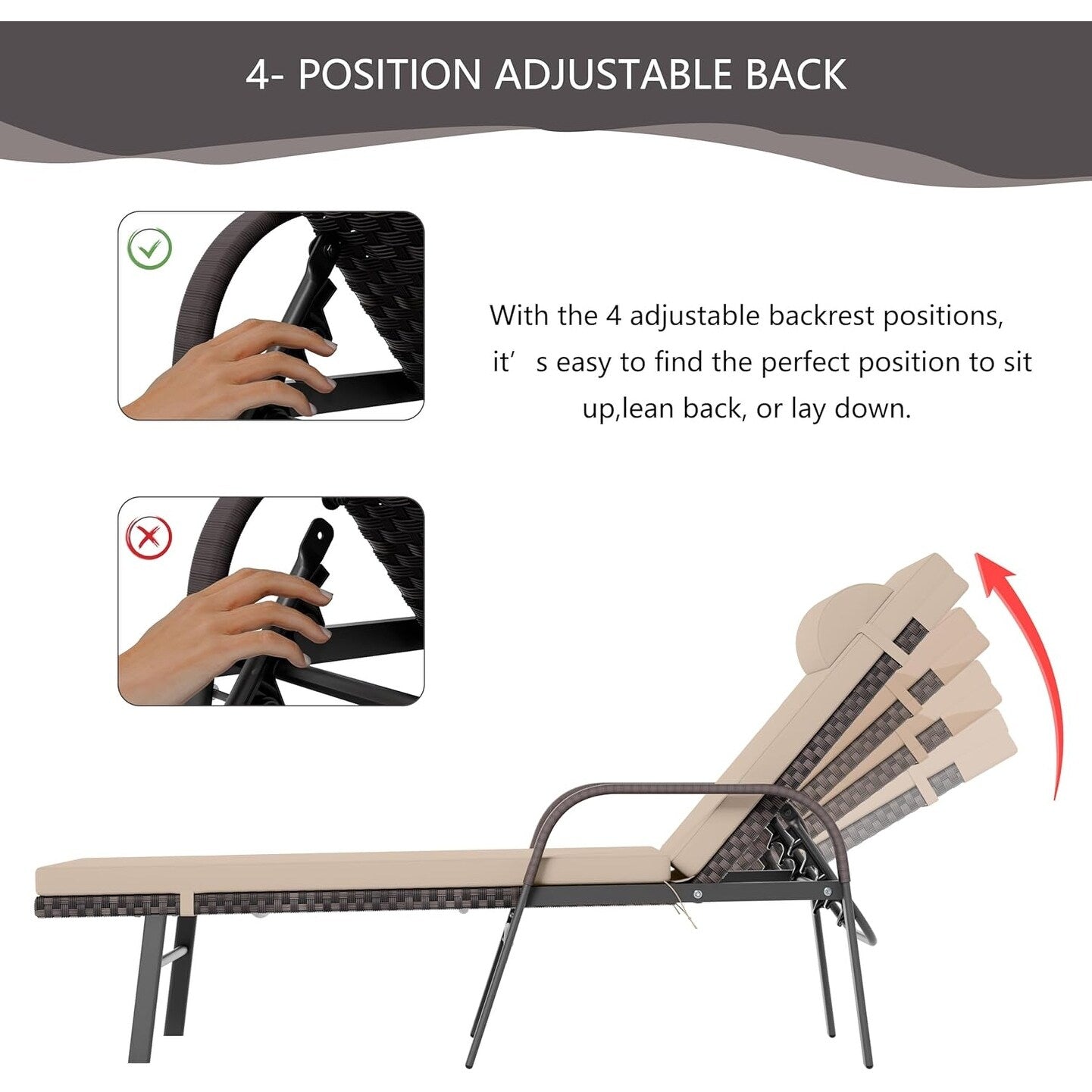 Kullavik 3-PiecesOutdoor Chaise Lounge Set