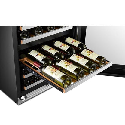 LanboPro 24-inch 44-bottle Dual Zone Compressor Wine Cooler
