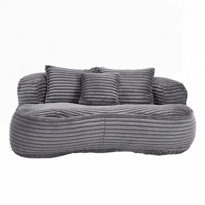 Lazy Sofa Durable Comfort Lounger High Back Bean Bag Chair Couch for Adults and Kids - 2 Seat