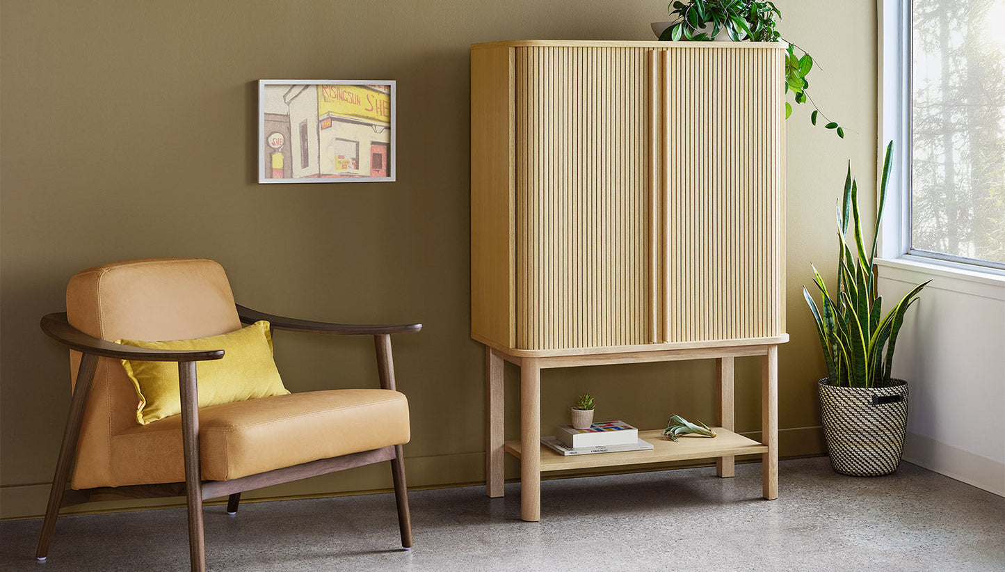 Gus* Modern Ledger Tall Cabinet