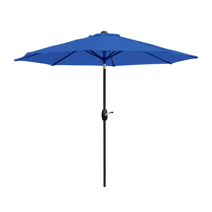 Lopes 9-foot Patio Umbrella with Bronze Finish Base Weight Stand Included