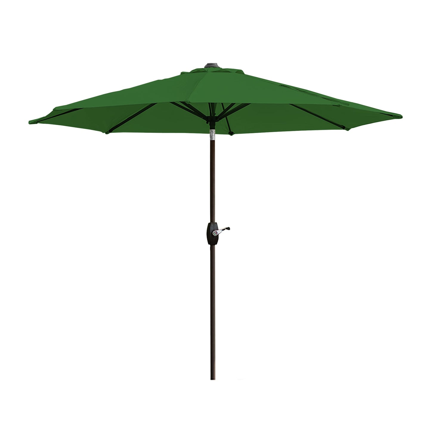 Lopes 9-foot Patio Umbrella with Bronze Finish Base Weight Stand Included