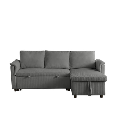 Loveseat Sofa with Chaise Lounge L-Shaped Modular Convertible Sofa with Storage Chaise