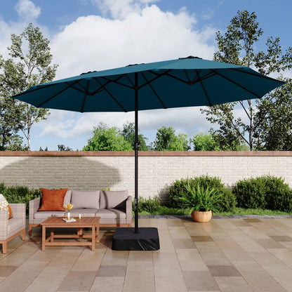 MAISON ARTS 15ft Double-Sided Patio Extra Large Twin Umbrella with Base Included