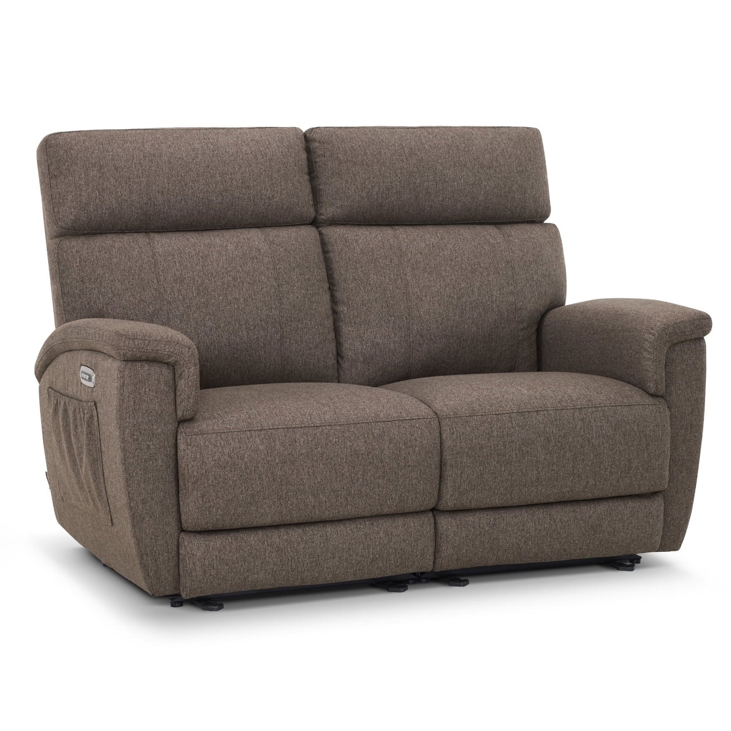MCombo 60.2 Power Loveseat Recliner Sofa with Massage and Dual Heating, Adjustable Headrest, USB & Type C Port, Fabric