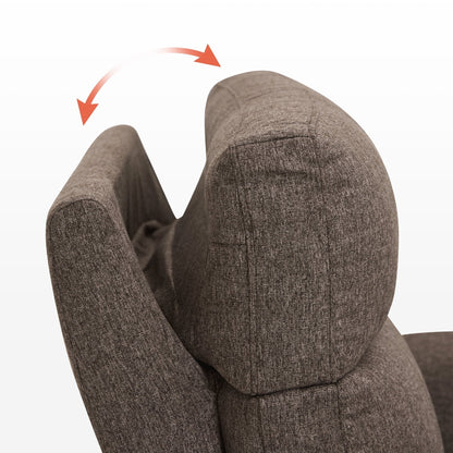 MCombo 60.2 Power Loveseat Recliner Sofa with Massage and Dual Heating, Adjustable Headrest, USB & Type C Port, Fabric