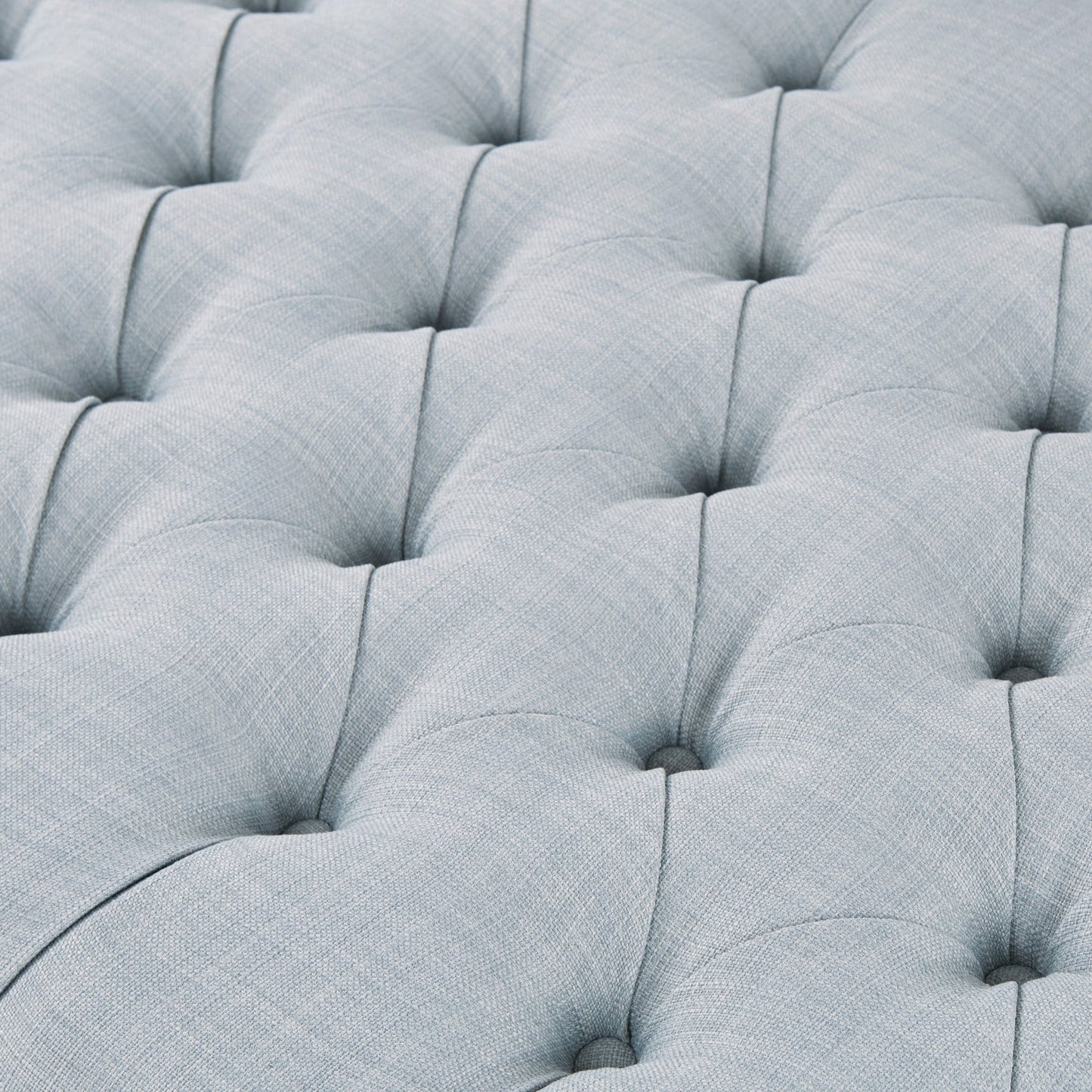 Madision Park Chase Surfboard Tufted Upholstered Ottoman with Solid Wood