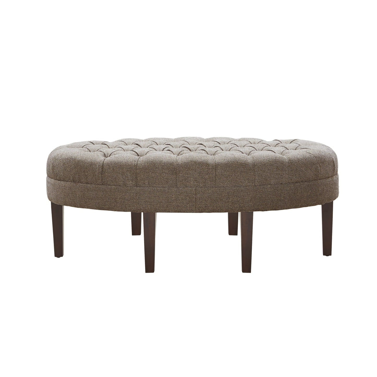 Madision Park Chase Surfboard Tufted Upholstered Ottoman with Solid Wood
