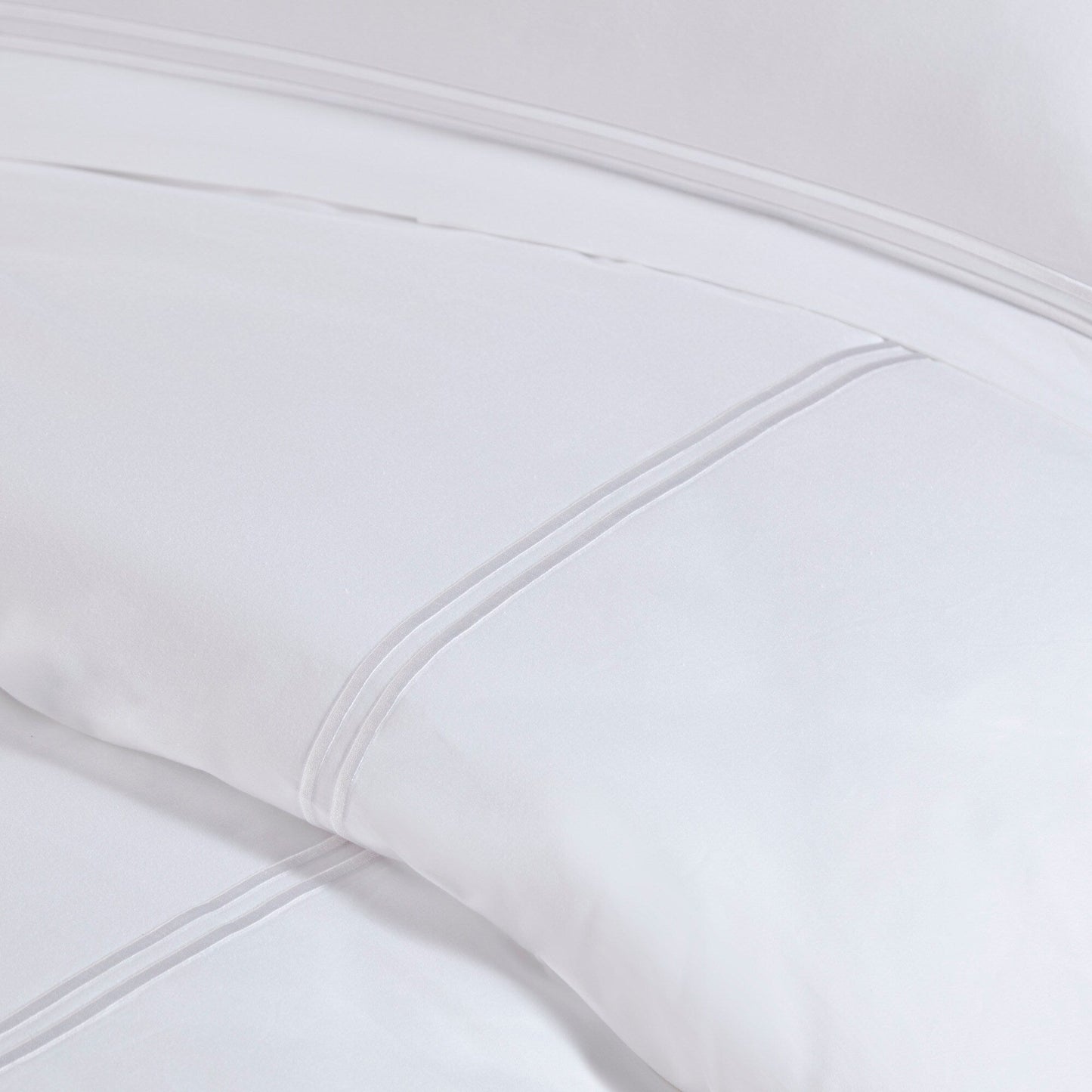 Madison Park Signature 500 Thread Count Luxury Collection 100% Cotton Sateen Embroidered Duvet Cover Set