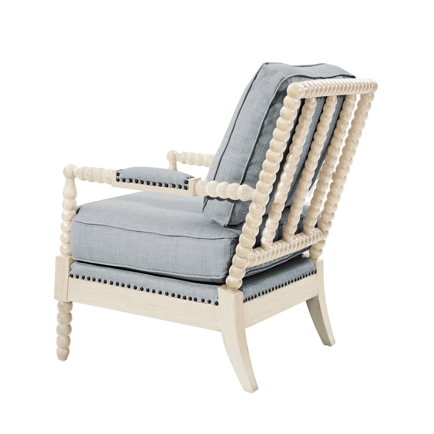 Madison Park Donohue Turned Wood Frame Armchair